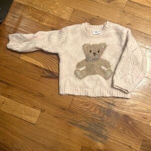 Zara girls bear knit sweater 12-18 months